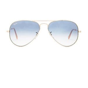 RAY BAN Aviator in Arista and Gradient Light Blue